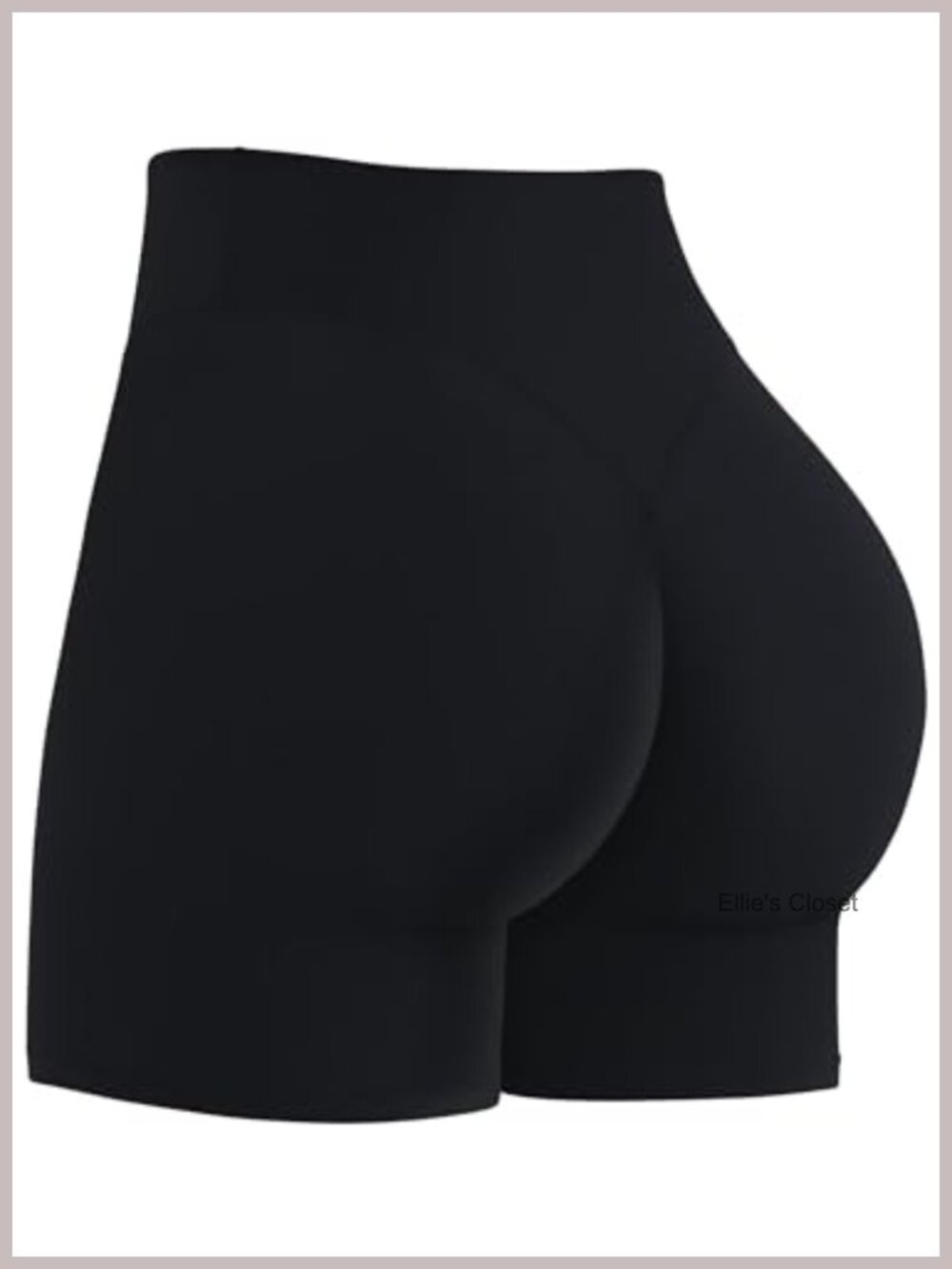 Invisible Butt Scrunch High Waisted Biker Shorts with Tummy Control